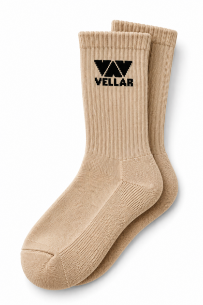 VELLAR TRENDY SOCKS (BEIGE)