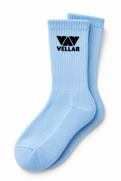 VELLAR TRENDY SOCKS (BABY BLUE)