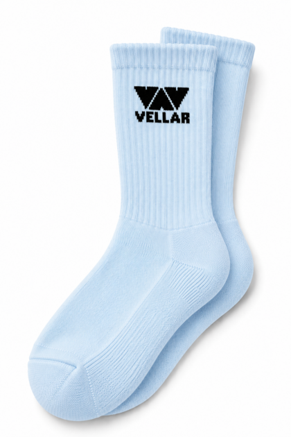 VELLAR TRENDY SOCKS (LIGHT BLUE)